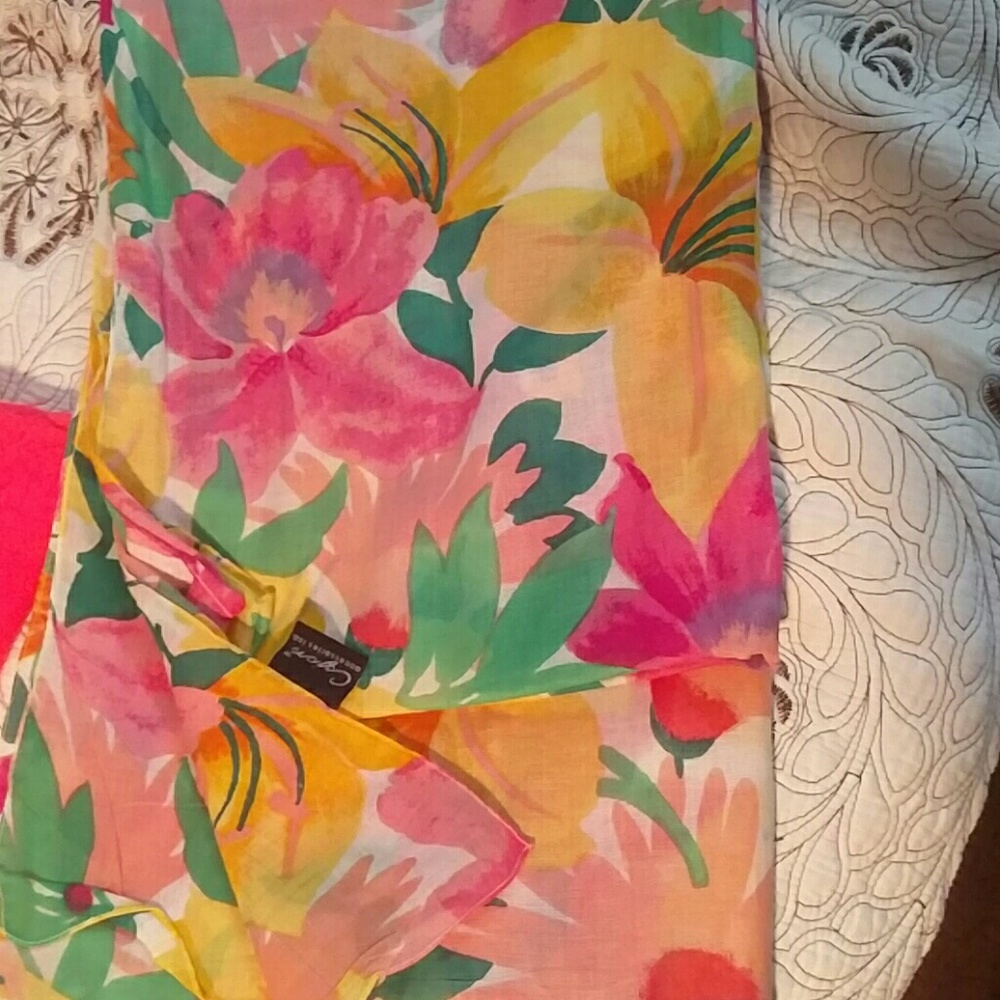 Sarong wrap floral. 42 inches wide, 65 inches long